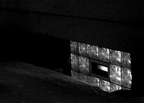 Back-lit glass blocks